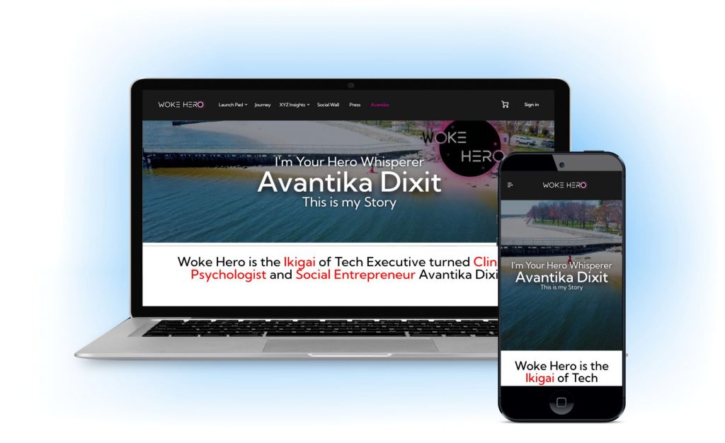 Avantika Dixit Woke Hero website for millennials self healing