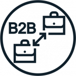 B2B business to business icon