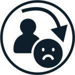 Reduce customers complaints icon